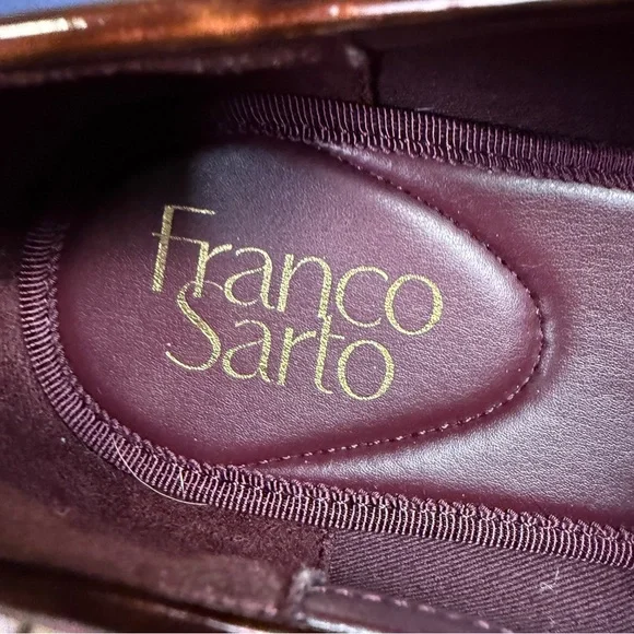 Franco Sarto NWOT Tortoise Shell "Balin" Lug Sole Penny Loafer, Size 9 - Picture 7 of 9